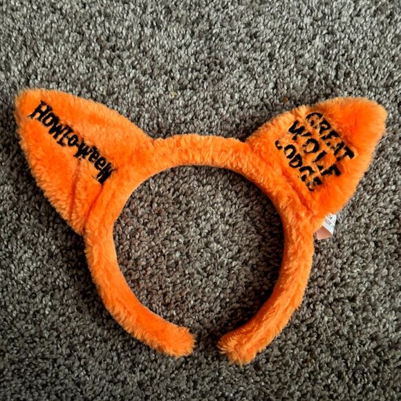 Great Wolf Lodge HOWL-O-WEEN Wolf Ears Fuzzy Headband OS - Picture 1 of 2